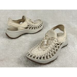 Keen Uneek Sandals Women’s Sz 7 Ivory Slide On Hiking Fishing Camping Outdoors